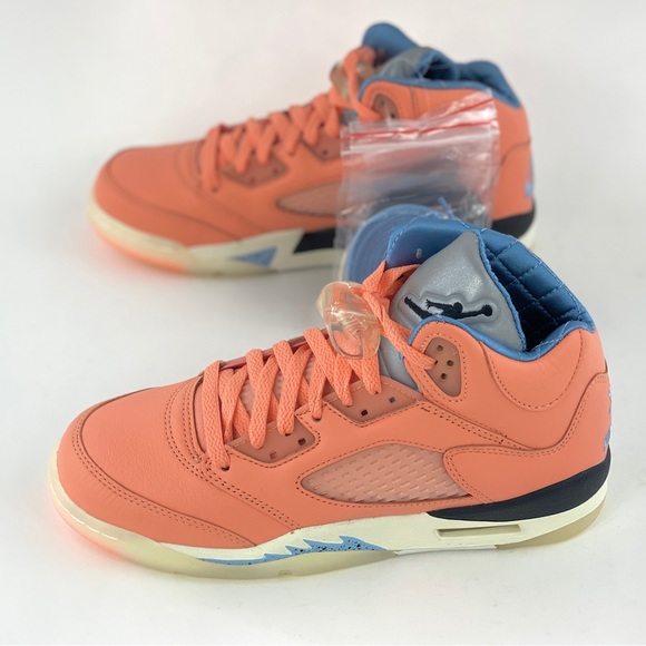 Nike X DJ Khaled Jordan 5 Crimson Bliss Youth Size 5Y-6.5Y GS Orange DV4983 641 - Picture 3 of 12